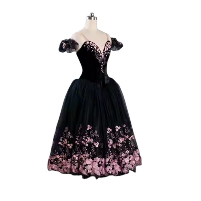 Merry Widow Lyrical Costume Black